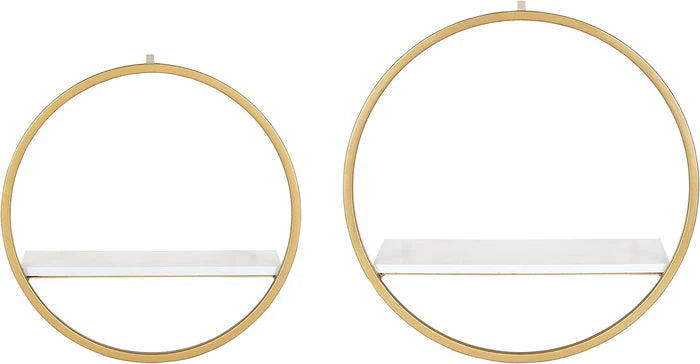 Modern Glam Floating Wall Shelf