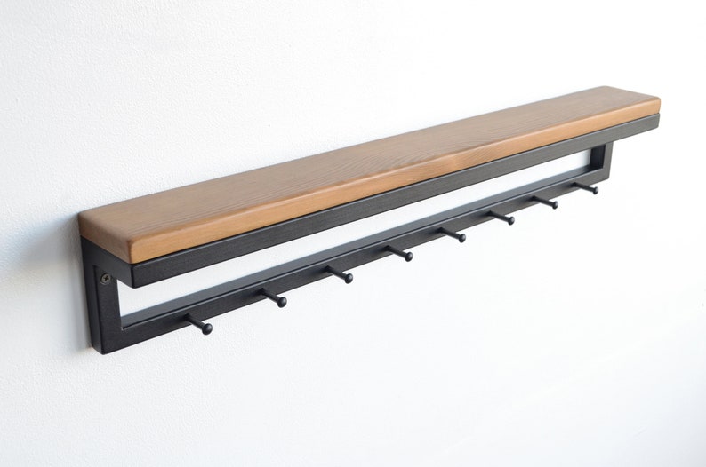 Entryway wall mounted coat rack