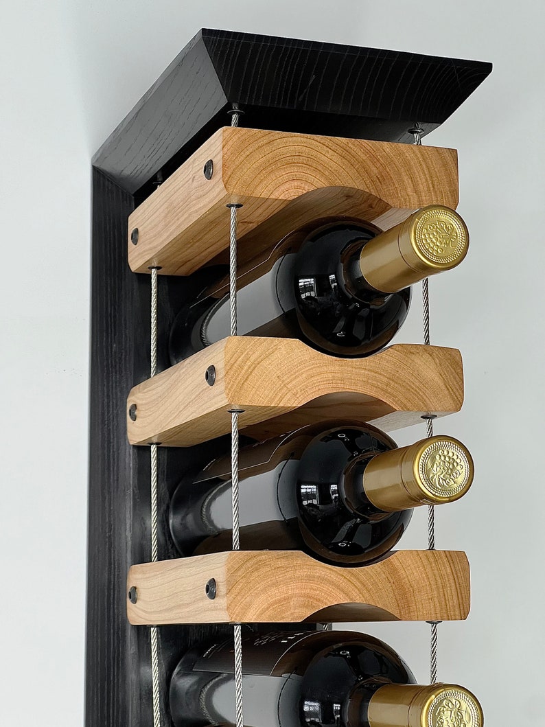 Wooden rack, bottle storage