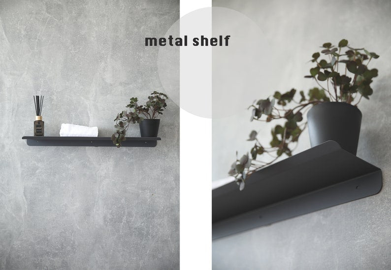 Cosmetic floating shelf in bedroom