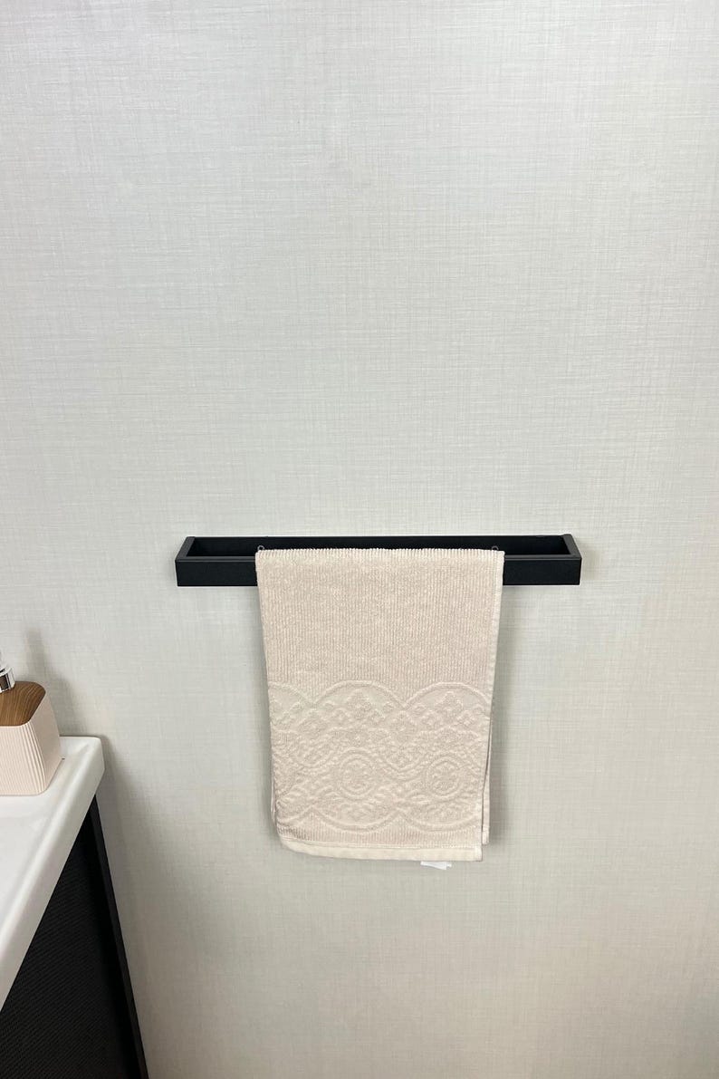 Black Towel Rack