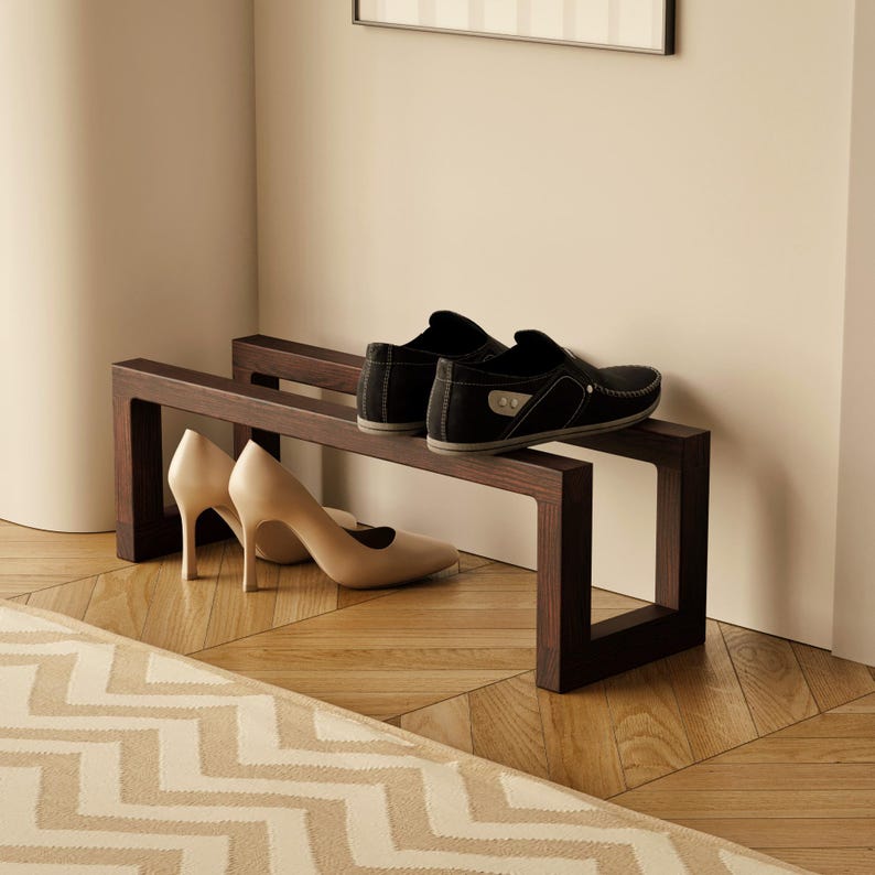 Wooden Shoe Rack Organizer