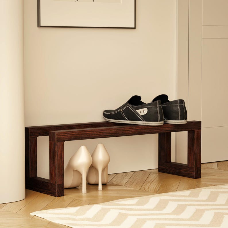 Wooden Shoe Rack Organizer