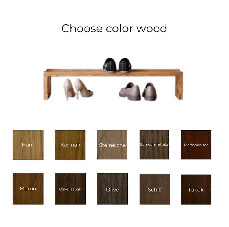 Wooden Shoe Rack Organizer