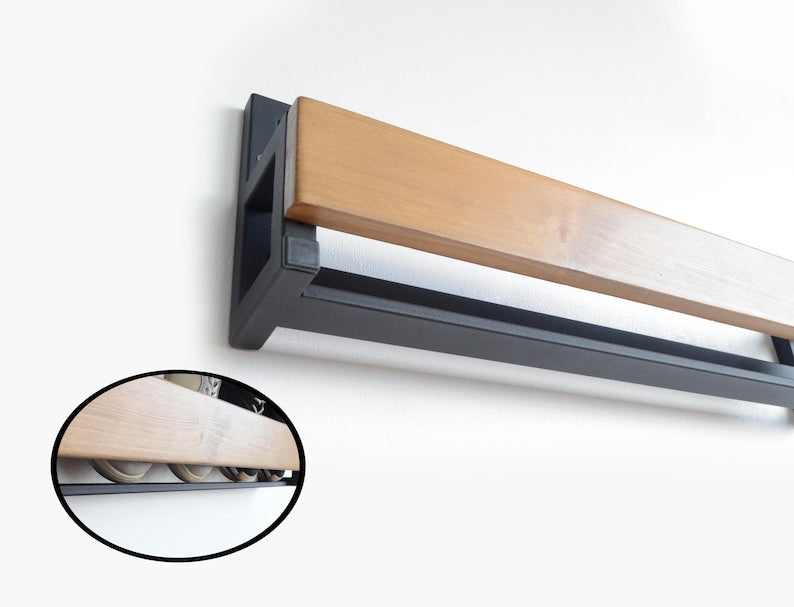 Wall metal entryway organizer for shoe Indoor wooden shoe rack