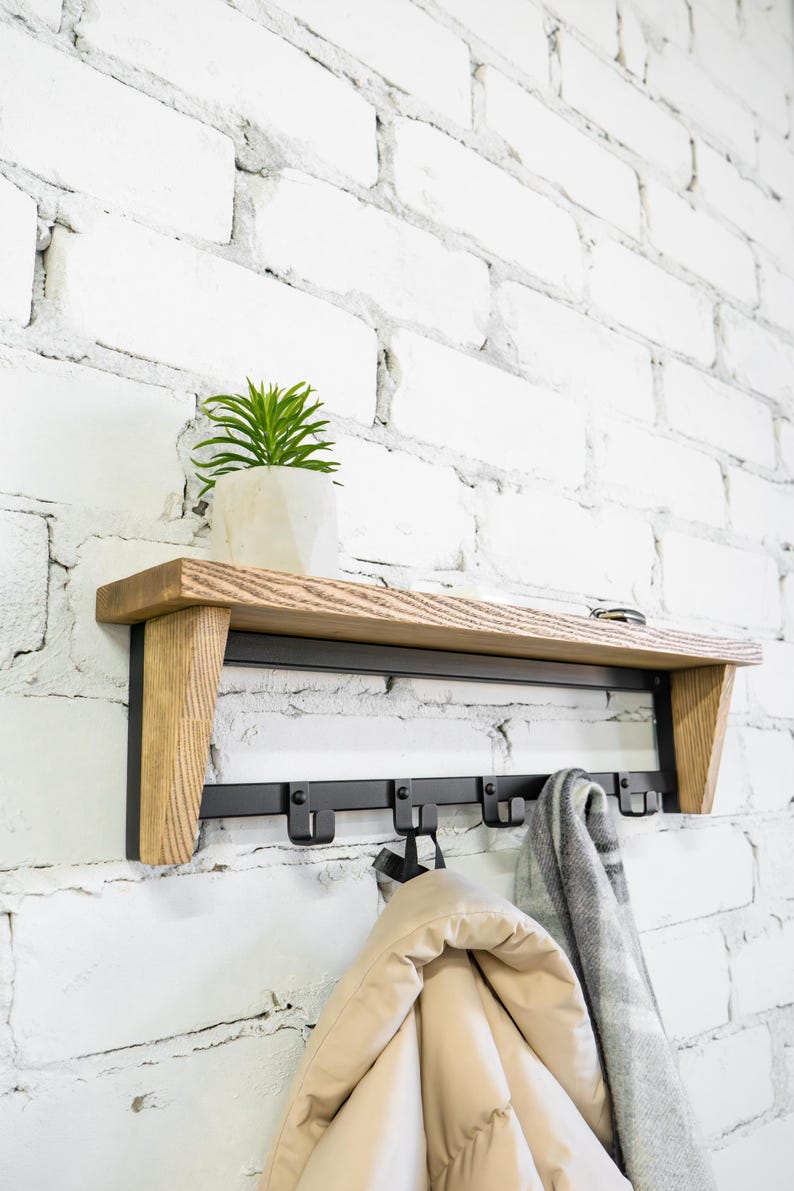 Wooden towel rack