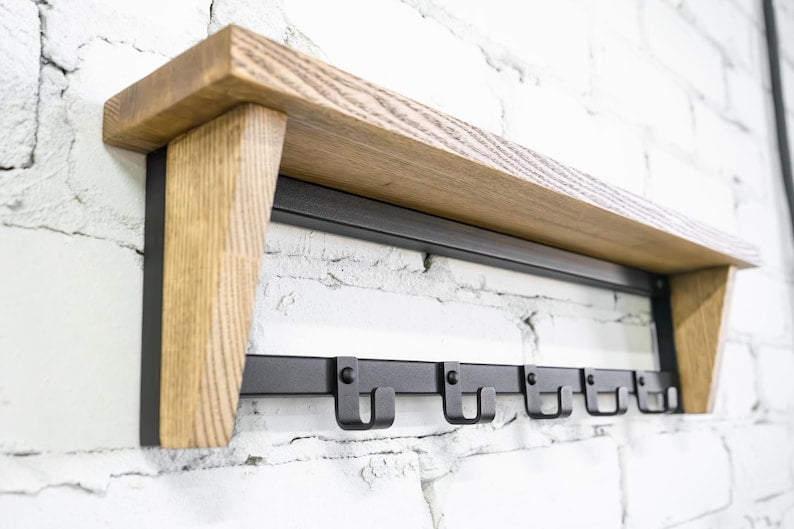 Wooden towel rack