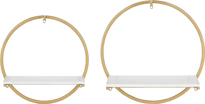 Modern Glam Floating Wall Shelf