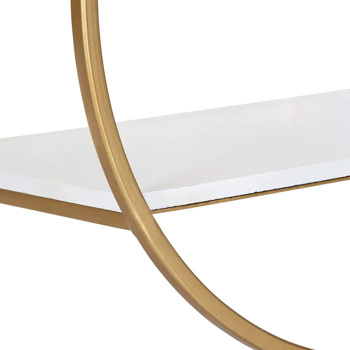 Modern Glam Floating Wall Shelf