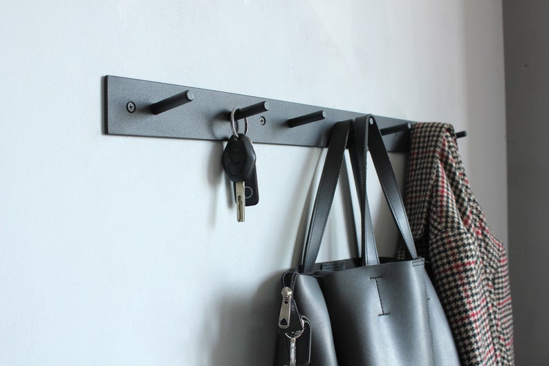 Metal entryway wall mount organizer