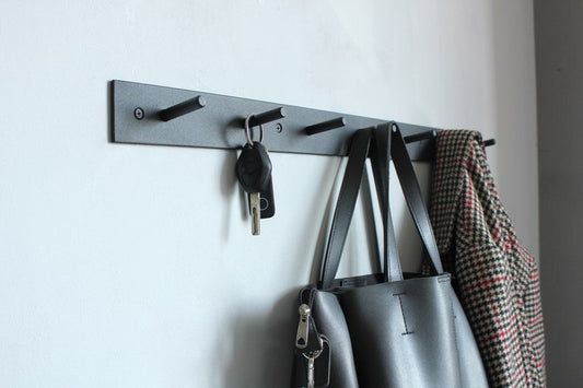 Metal entryway wall mount organizer