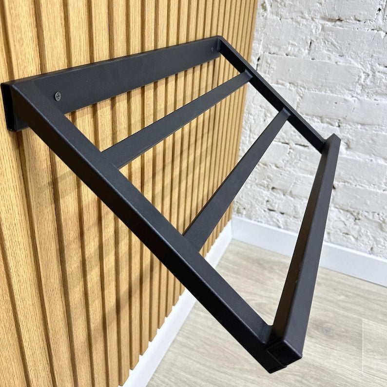 Entryway dorm wall mount metal shoe rack