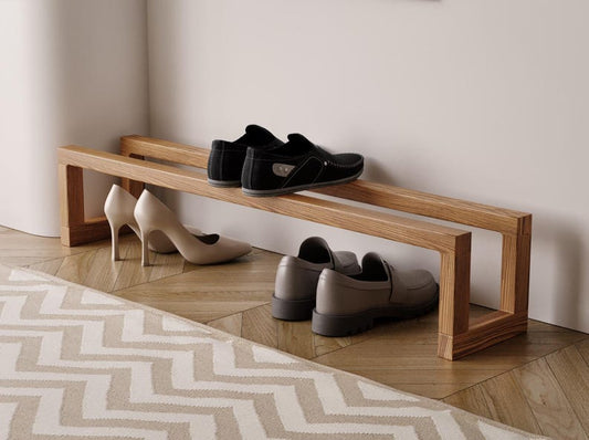 Wooden Shoe Rack Organizer