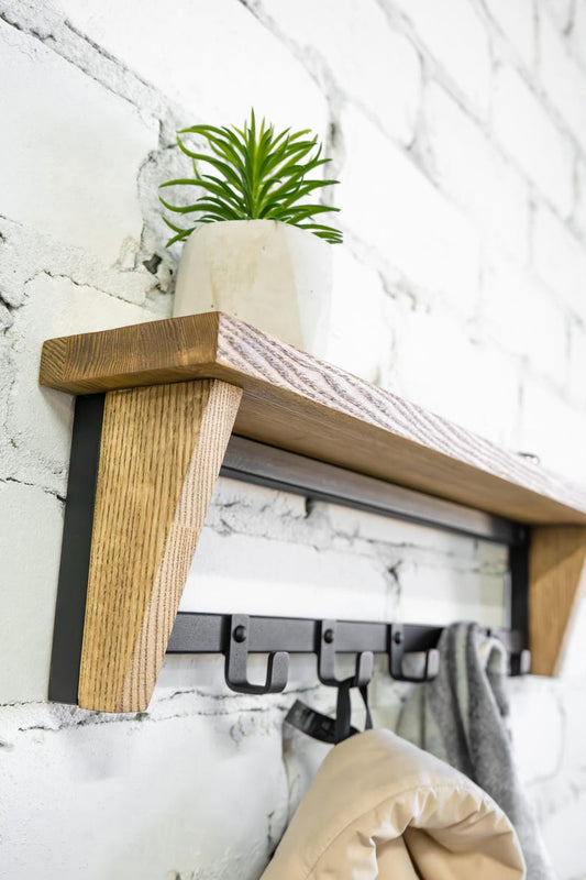 Wooden towel rack